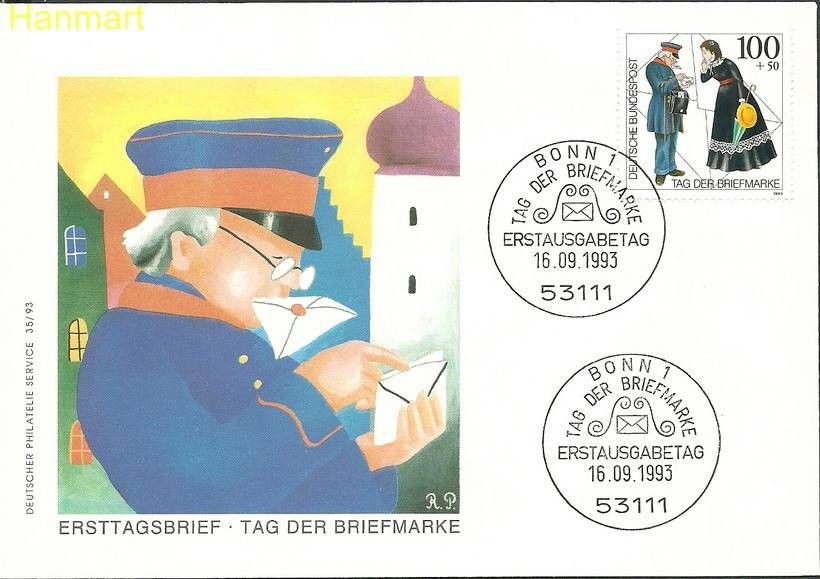 Znaczek Niemcy 1993 Mi 1692 FDC