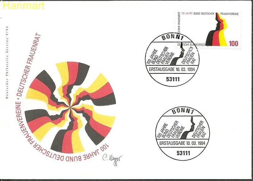 Znaczek Niemcy 1994 Mi 1723 FDC