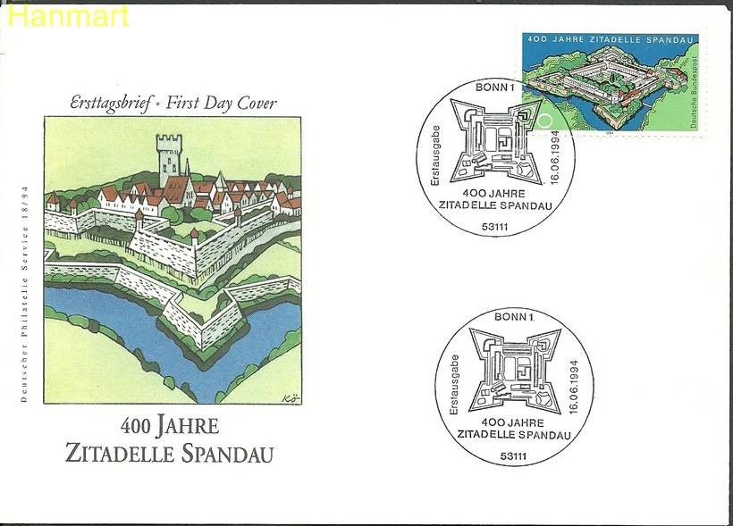 Znaczek Niemcy 1994 Mi 1739 FDC