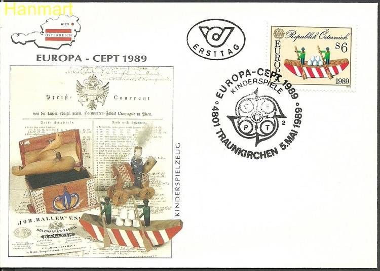 Znaczek Austria 1989 Mi 1956 FDC