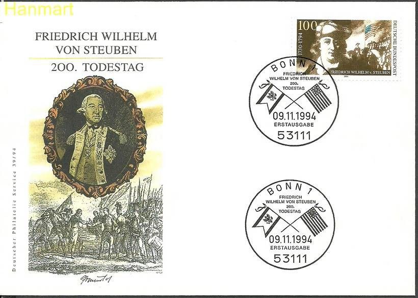 Znaczek Niemcy 1994 Mi 1766 FDC