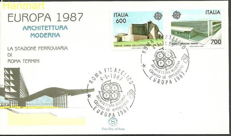 Znaczek Włochy 1987 Mi 2010-2011 FDC
