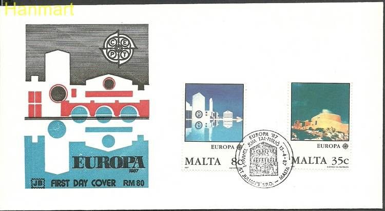 Znaczek Malta 1987 Mi 766-767 FDC
