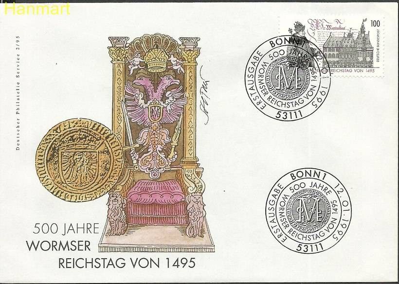 Znaczek Niemcy 1995 Mi 1773 FDC