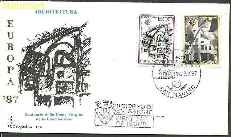 Znaczek San Marino 1987 Mi 1354-1355 FDC