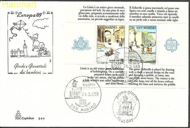 Znaczek San Marino 1989 Mi bl12 FDC