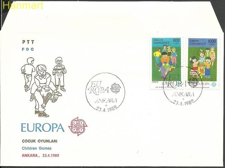Znaczek Turcja 1989 Mi 2854-2855 FDC