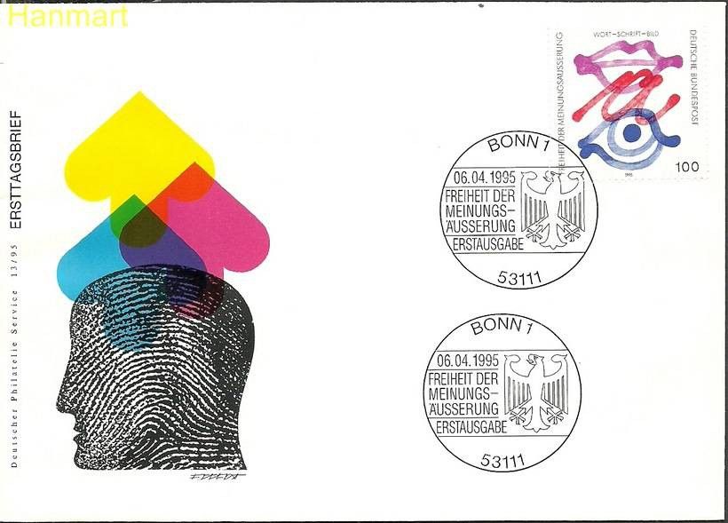 Znaczek Niemcy 1995 Mi 1789 FDC