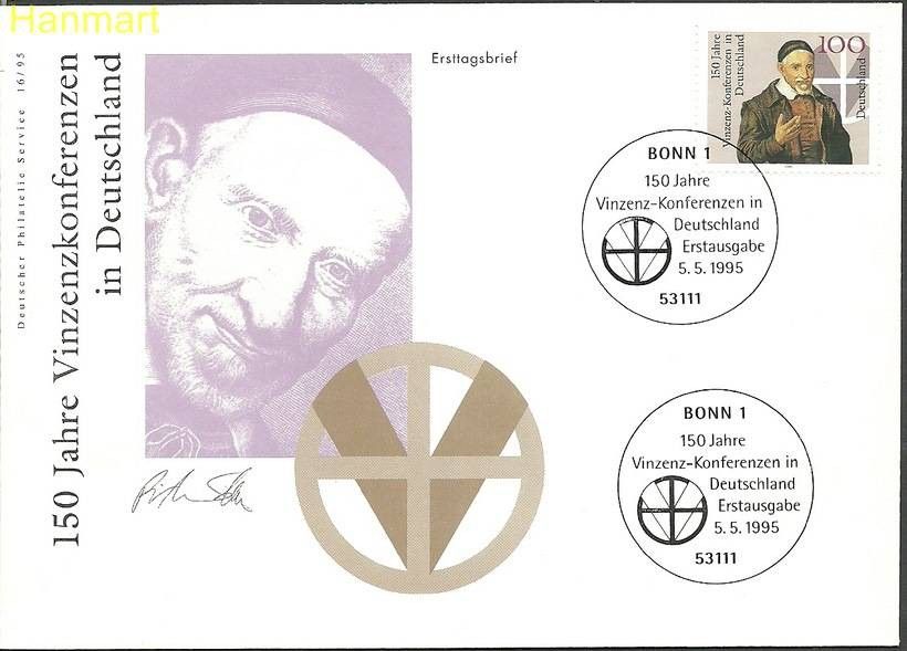 Znaczek Niemcy 1995 Mi 1793 FDC