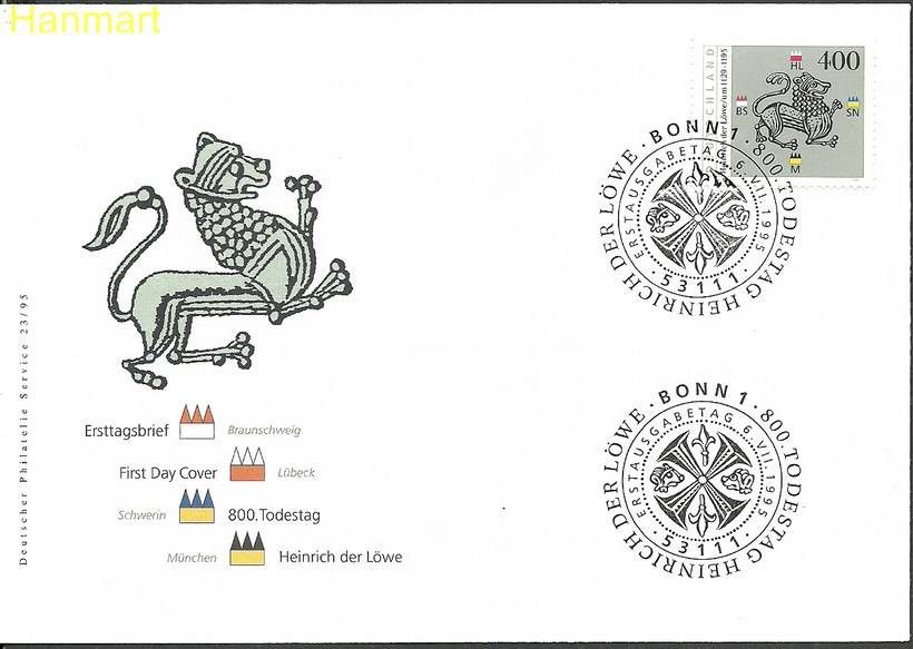 Znaczek Niemcy 1995 Mi 1805 FDC