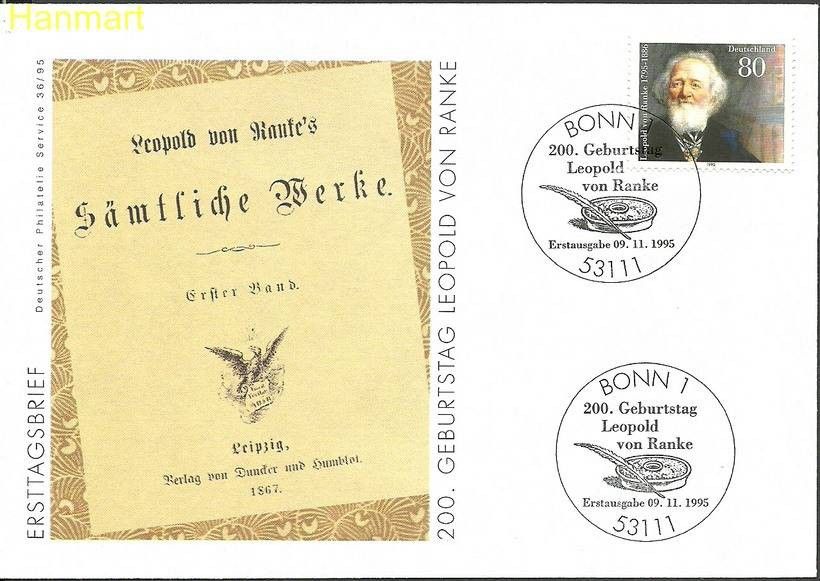 Znaczek Niemcy 1995 Mi 1826 FDC