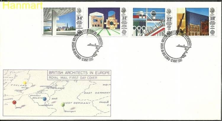 Znaczek Wielka Brytania 1987 Mi 1105-1108 FDC