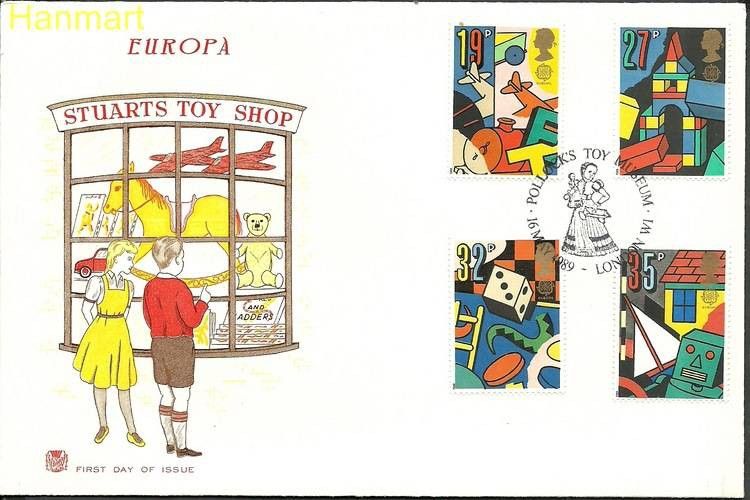 Znaczek Wielka Brytania 1989 Mi 1202-1205 FDC