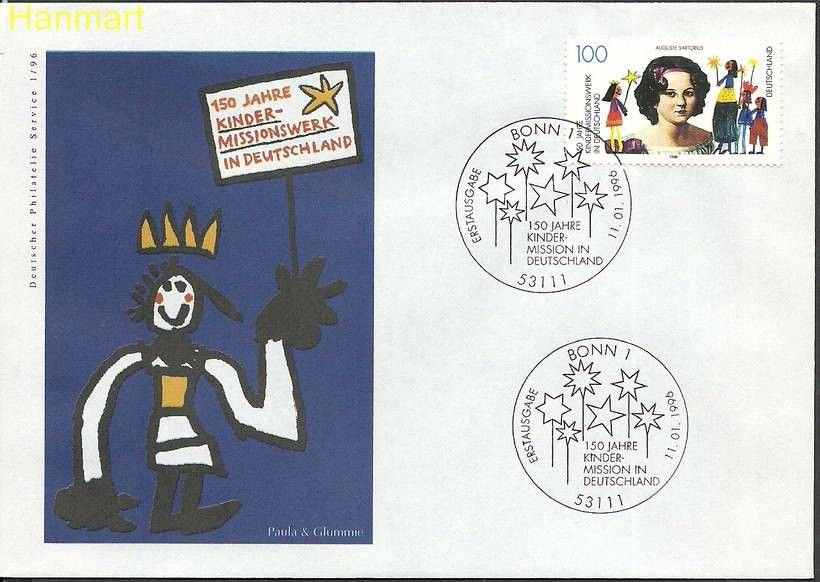 Znaczek Niemcy 1996 Mi 1834 FDC