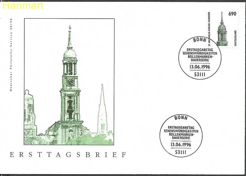 Znaczek Niemcy 1996 Mi 1860 FDC