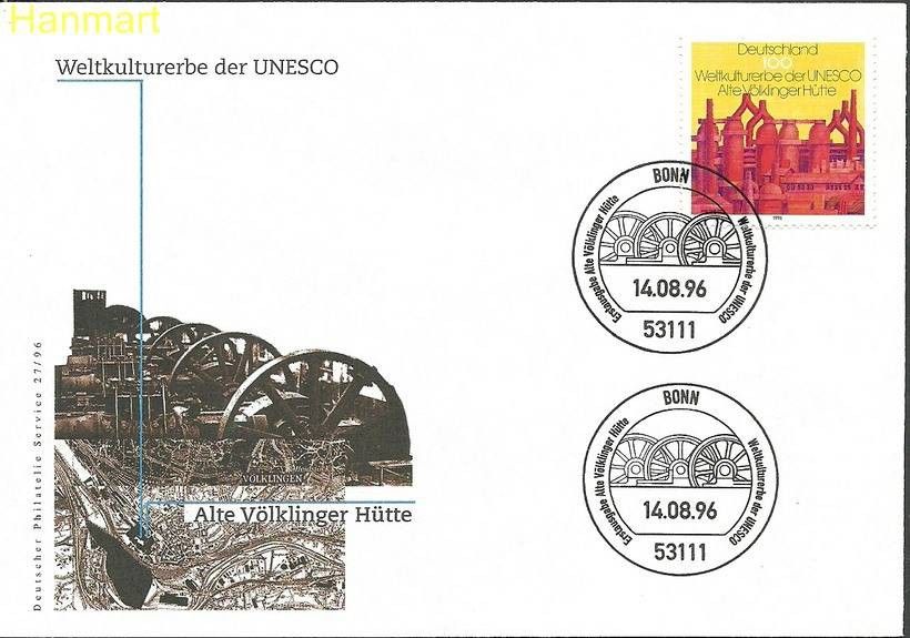 Znaczek Niemcy 1996 Mi 1875 FDC