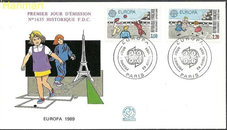 Znaczek Francja 1989 Mi 2716-2717 FDC