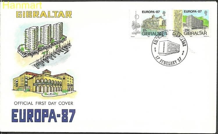 Znaczek Gibraltar 1987 Mi 519-520 FDC