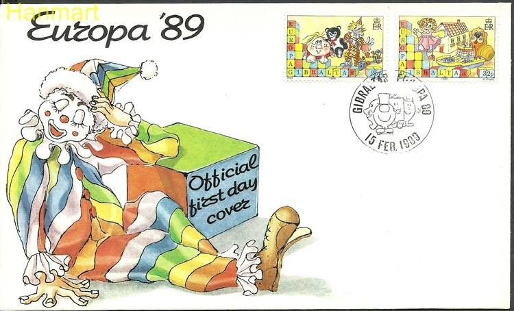 Znaczek Gibraltar 1989 Mi 563-564 FDC