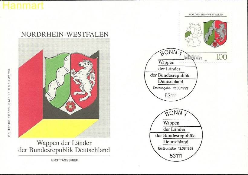 Znaczek Niemcy 1993 Mi 1663 FDC