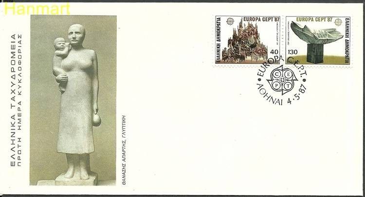 Znaczek Grecja 1987 Mi 1651-1652 FDC