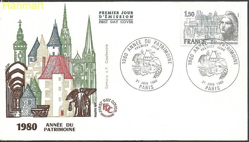 Znaczek Francja 1980 Mi 2212 FDC