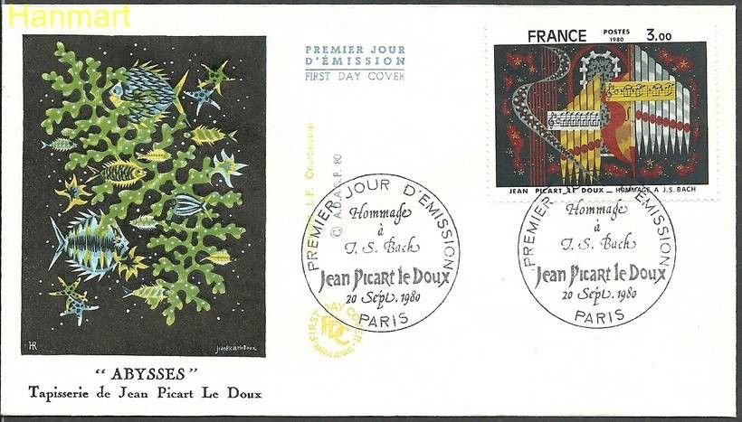 Znaczek Francja 1980 Mi 2220 FDC