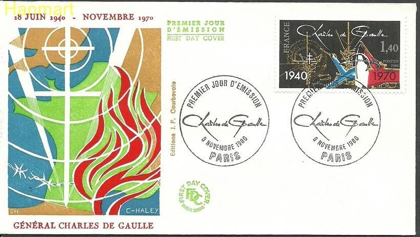 Znaczek Francja 1980 Mi 2228 FDC