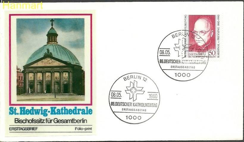 Znaczek Berlin Niemcy 1980 Mi 624a FDC