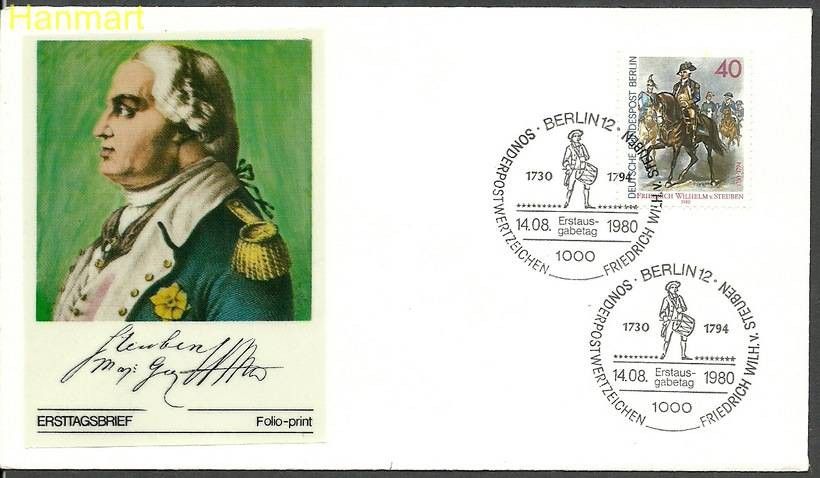 Znaczek Berlin Niemcy 1980 Mi 628b FDC
