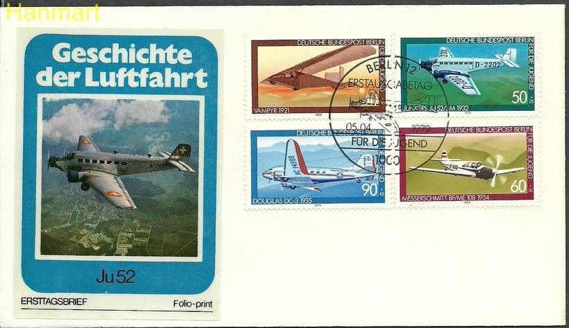 Znaczek Niemcy 1979 Mi 1005-1008 FDC