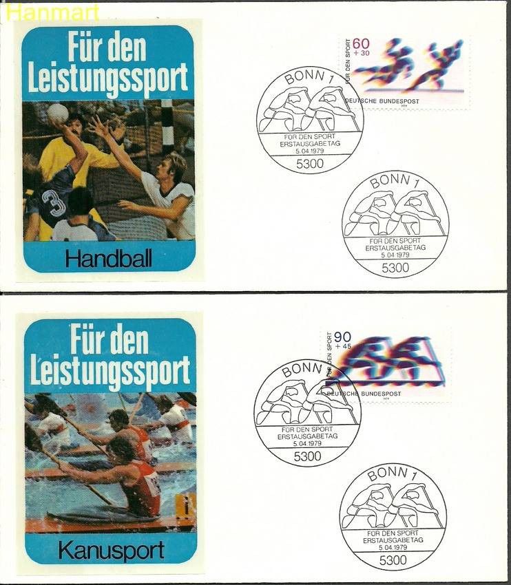 Znaczek Niemcy 1979 Mi 1009-1010 FDC