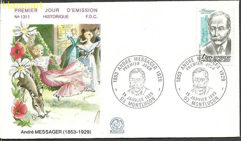 Znaczek Francja 1983 Mi 2375 FDC