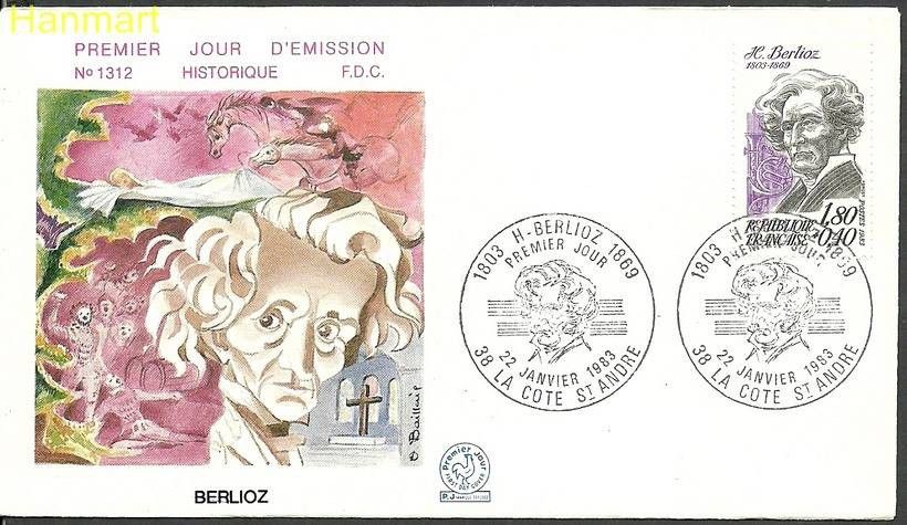 Znaczek Francja 1983 Mi 2380 FDC