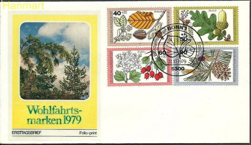 Znaczek Niemcy 1979 Mi 1024-1027a FDC