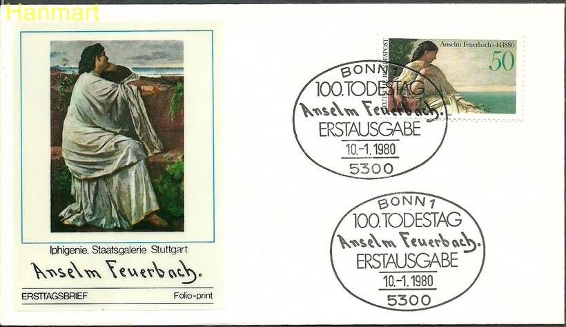 Znaczek Niemcy 1980 Mi 1033a FDC