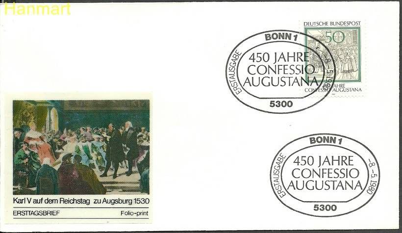 Znaczek Niemcy 1980 Mi 1051a FDC
