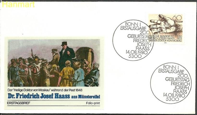 Znaczek Niemcy 1980 Mi 1056a FDC