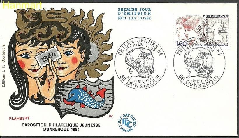 Znaczek Francja 1984 Mi 2440 FDC
