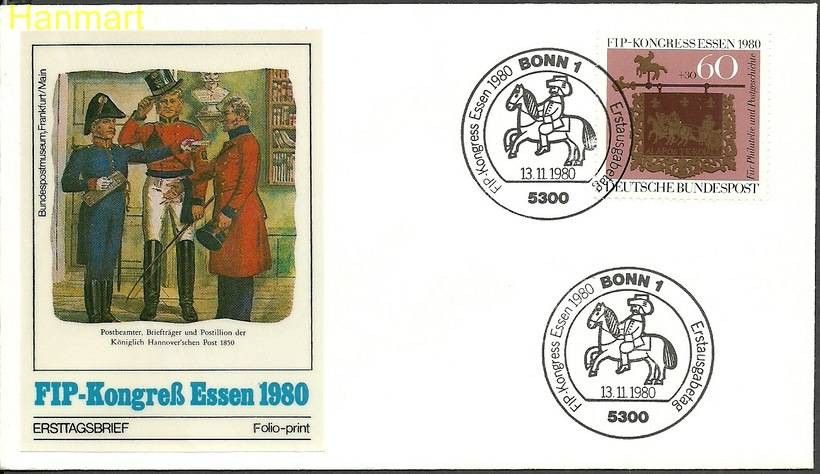 Znaczek Niemcy 1980 Mi 1065 FDC