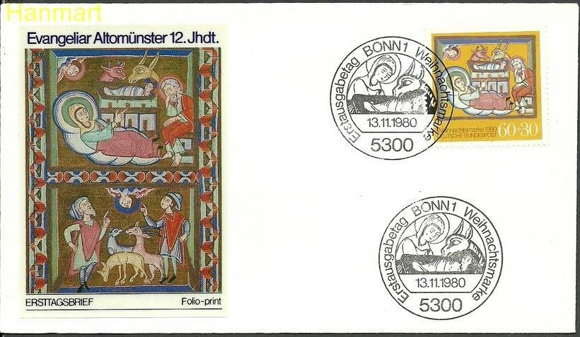 Znaczek Niemcy 1980 Mi 1066 FDC