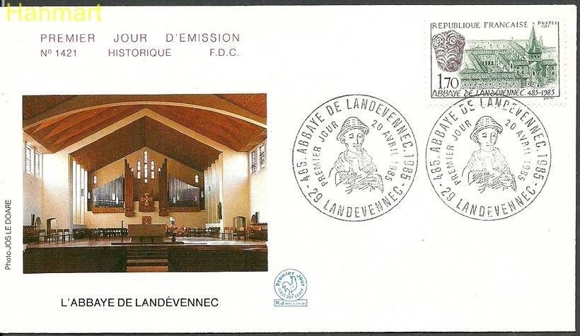 Znaczek Francja 1985 Mi 2496 FDC