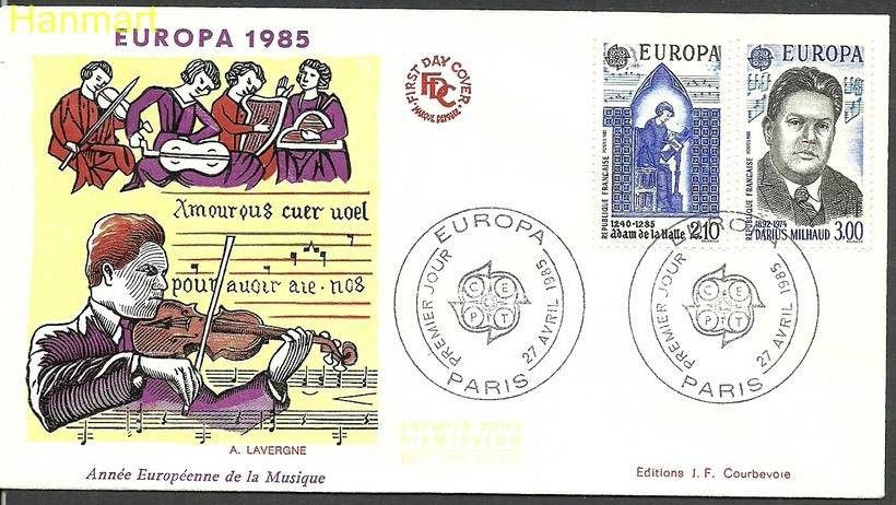 Znaczek Francja 1985 Mi 2497-2498 FDC