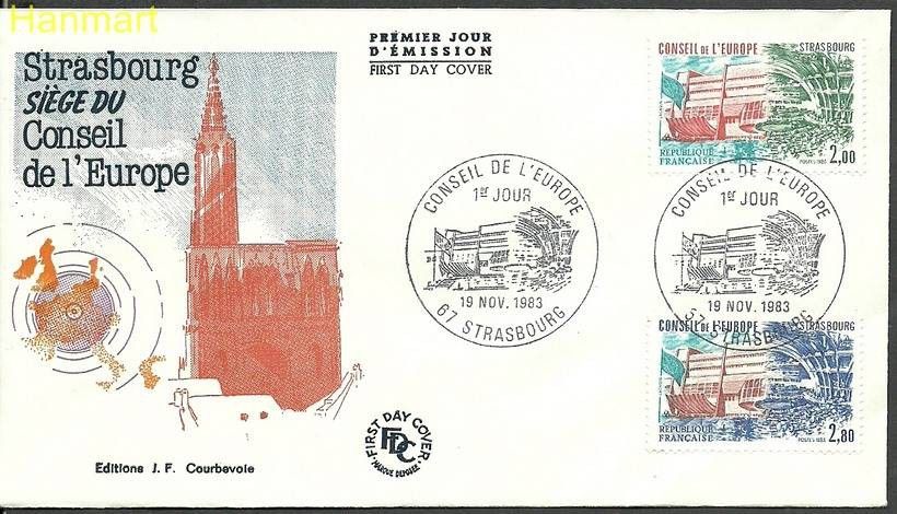 Znaczek Francja 1983 Mi die 32-33 FDC