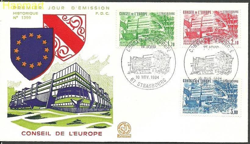 Znaczek Francja 1984 Mi die 34-36 FDC