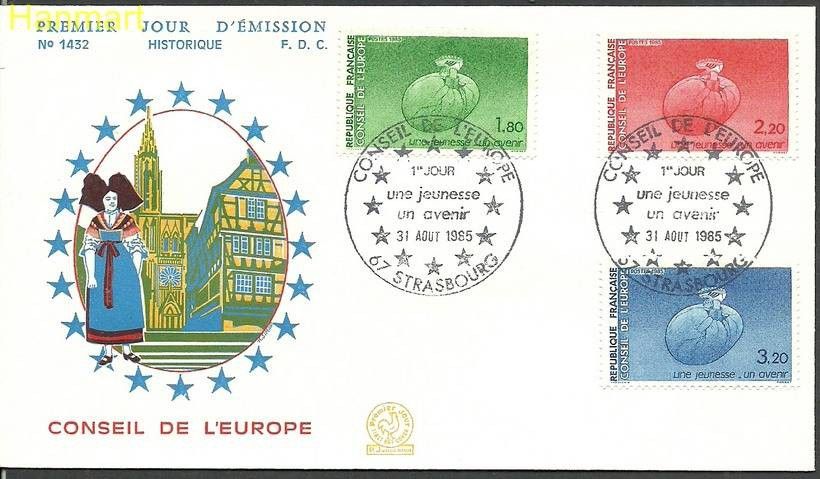 Znaczek Francja 1985 Mi die 37-39 FDC