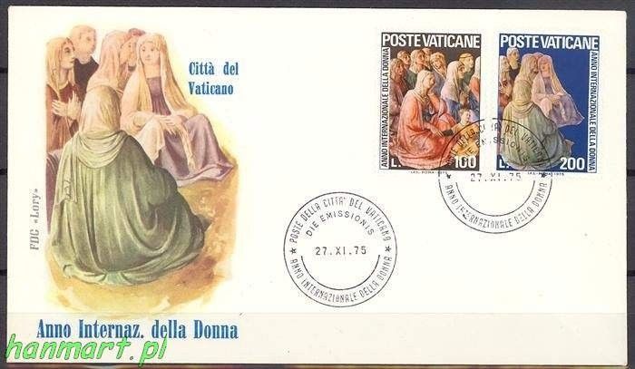 Znaczek Watykan 1975 Mi 670-671 FDC