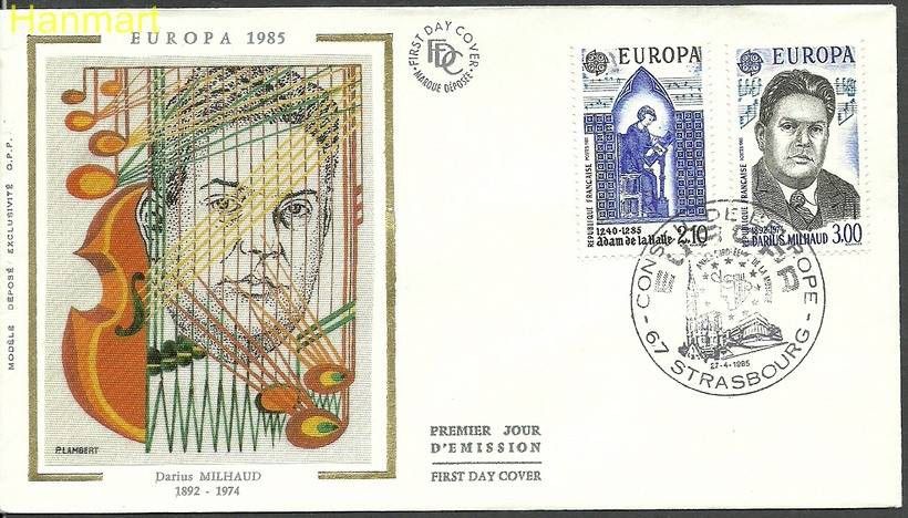 Znaczek Francja 1985 Mi 2497-2498 FDC