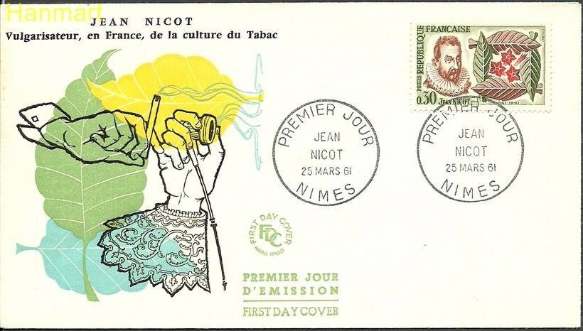 Znaczek Francja 1961 Mi 1340 FDC