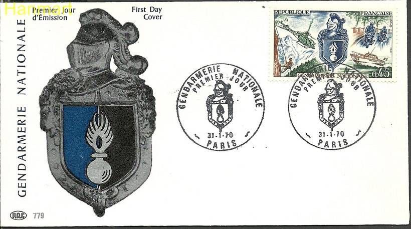 Znaczek Francja 1970 Mi 1695 FDC